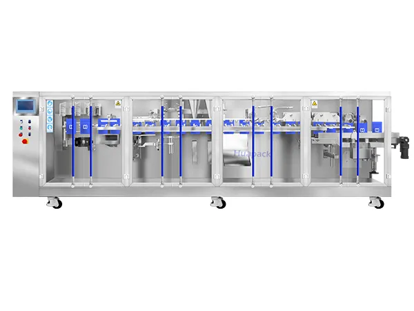 Машина для фасовки в готовые пауч-пакеты с двумя дозирующими головками