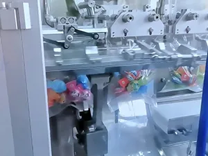 Горизонтальная фасовочно-упаковочная машина для пакетов дой-пак с одной дозирующей головкой